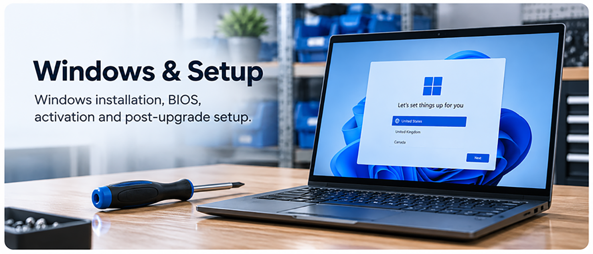 windows setup guides
